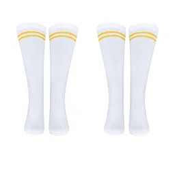 MUKHAKSH Unisex White Socks image 2