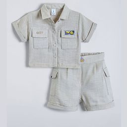 Hopscotch Girls Solid Shirt with Shorts-picture-35