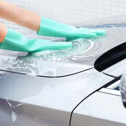 flavo Magic Silicone Dish Washing Gloves, Silicon Cleaning Gloves Wet and Dry Glove-picture-14