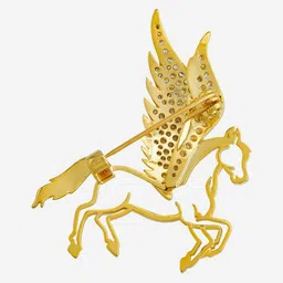 Kushal's Fashion Jewellery Women Zircon Studded Saree Clip Saree Accessories image 2