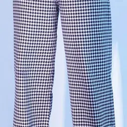 PROT-OFFICIAL Women Solid Self Design RelaxedRegular Fit Mid-Rise Trousers image 2