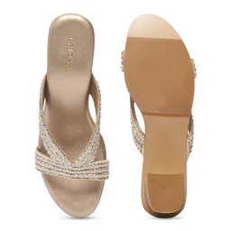 ERIDANI Embellished Ethnic Block Mules image 5