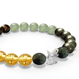 Kicky And Perky Men Sterling Silver Citrine Handcrafted Bracelet image 4