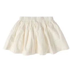 GAP Girls Pure Cotton Mid-Rise Relaxed Fit Gathered Skirts-picture-4