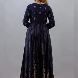 HERE&NOW Women Ethnic Motifs Printed Anarkali Kurta image 4