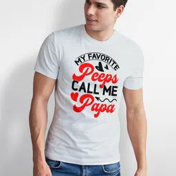 Seekbuylove Men Typography Printed Bio Finish T-shirt image 3