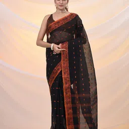 Arhi Woven Design Pure Cotton Taant Saree-picture-23
