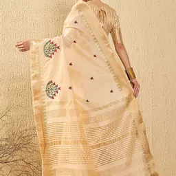 SERONA FABRICS Woven Design Zari Silk Cotton Banarasi Saree image 4