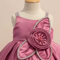 Lagorii Satin Fit & Flare Dress image 4