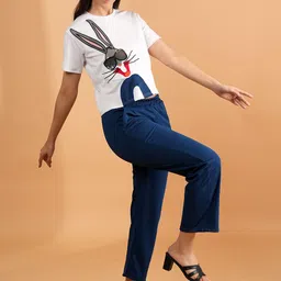 BAESD Rabbit Printed T-shirt With Trouser image 2