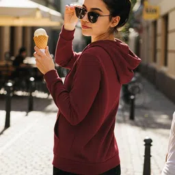 Dagcros Girls Printed Hooded Sweatshirt image 4