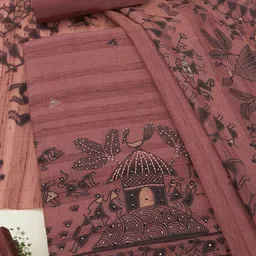Soch Ethnic Motifs Printed Unstitched Dress Material-picture-34
