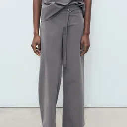 MANGO Women Belted Trousers-image-29