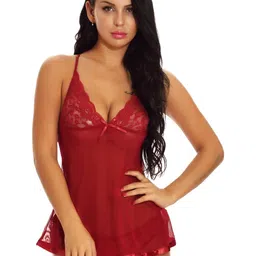 ZERJAMA Women Nylon Baby Dolls-image-26