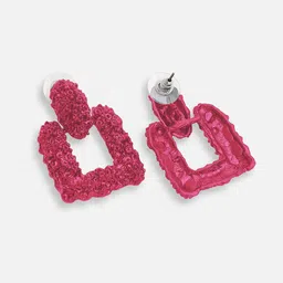 DressBerry Gold-Plated Geometric Shaped Drop Earrings image 4