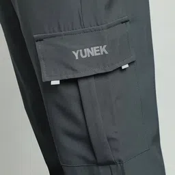 YUNEK Men Mid Rise Cargo Joggers image 3