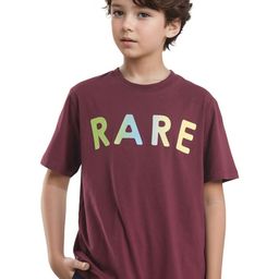 RARE ONES Boys Typography Printed Round Neck Cotton T-shirt-picture-22