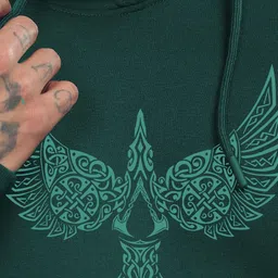 ADRO Men Printed Hooded Sweatshirt image 2