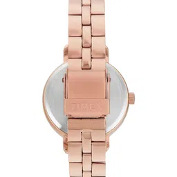 Timex Women Brass Dial & Stainless Steel Bracelet Style Straps Analogue Watch TWTL14201 image 3