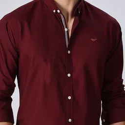 HAMPTONS Embroidered Button-Down Collar Cotton Shirt image 3