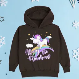 NUSYL Girls Printed Hooded Sweatshirt-image-81