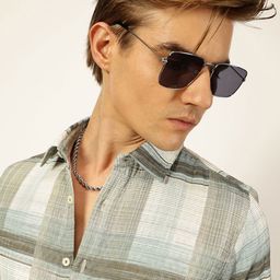 Thomas Scott Men Premium Slim Fit Tartan Checks Opaque Checked Casual Shirt-picture-13