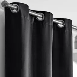 Stoa Paris Versailles Black & Gold-Toned Set of 2 Ethnic Motifs Door Curtains image 4