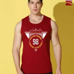 WOOSTRO Men Pack of 2 Typography Printed Round Neck Cotton Slim Fit T-shirts-picture-29