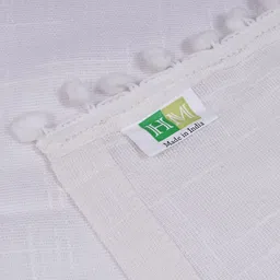 HOMEMONDE White Set of 2 Sheer Long Door Curtain image 5