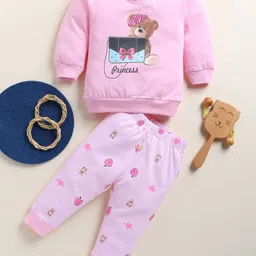 Annie Girls Printed Long Sleeves Pure Cotton Sweatshirt With Joggers-image-61