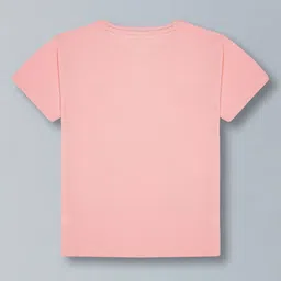 PLUM TREE Girls Pack Of 2 Graphic Printed Pure Cotton Oversize T-shirt image 3