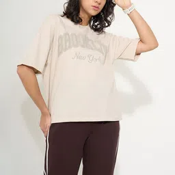 Ajile by Pantaloons Women Typography Printed 1 T-shirt image 3