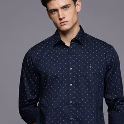 Louis Philippe Sport Slim Fit Geometric Printed Casual Shirt-image-39