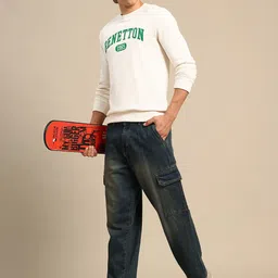 United Colors of Benetton Brand Logo Printed Sweatshirt image 4