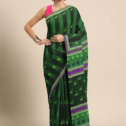 BUTA BUTI Floral Pure Cotton Saree-picture-12
