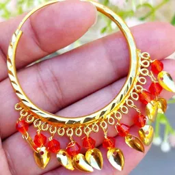 Fashioncrab Set of 2 Artificial Beads Hoop Earrings image 2