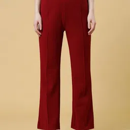 PREMNAD Women Relaxed High-Rise Easy Wash Trousers-picture-22