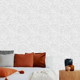 Fedora Wallpapers Grey & White 3D PrintedWaterproof PVC Wallpaper-image-8