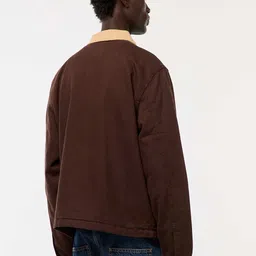 KIABI Men Spread Collar Solid Lightweight Denim Jacket image 2