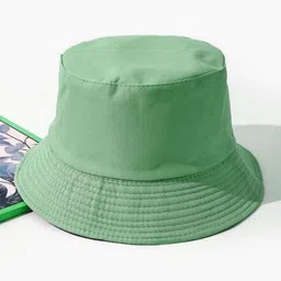 Infispace Men Olive Green Solid Sun Hat image 2