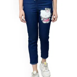 MIRAKSH Girls Comfort Regular Fit Mid-Rise Low Distress Jeans-picture-32