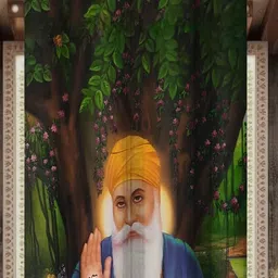 HOMEBREW FURNISHINGS Yellow & Green Quirky Door Curtain image 2