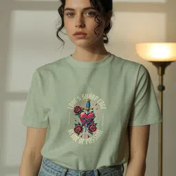 GRACE & JACK Graphic Printed Round Neck Short Sleeves Regular Fit T-Shirt-picture-23