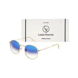 LOUIS KOUROS Unisex Round Sunglasses with UV Protected Lens image 3