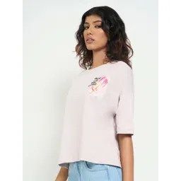 People Typography Printed Round Neck Cotton Relaxed FitT-shirt image 3