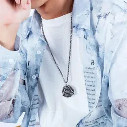 KRENOZ Men Silver-Plated Necklace-picture-13