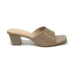 DressBerry Textured Party Block Sandals image 3