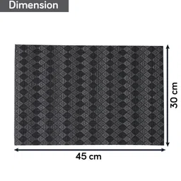 HOKIPO Black & White 4 Pieces Geometric Printed Rectangle Table Placemats image 5