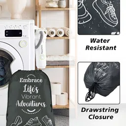 Aura Black Set of 6 Water Resistant Multi-Utility Organisers image 3