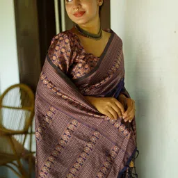 Moda Rapido Ethnic Motifs Zari Art Silk Handloom Banarasi Saree image 3